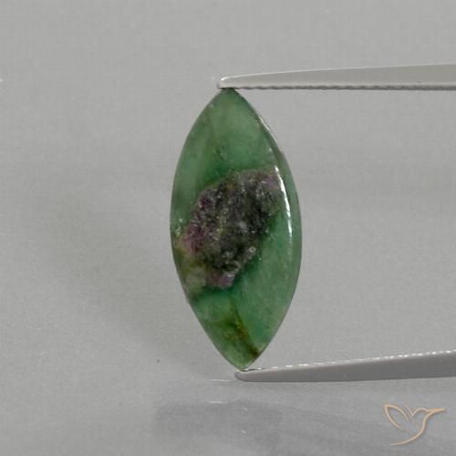 3.20ct Natural Multicolor Rubí en fucsita, Marquesa, Translúcido