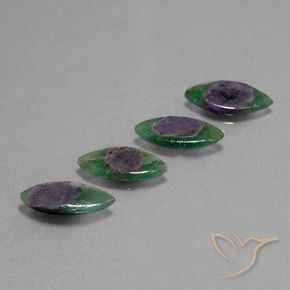 Gemas de Rubí en fucsita Multicolor natural de 8.35 ct, Marquesa, Translúcido