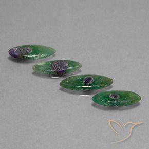Gemas de Rubí en fucsita Multicolor natural de 9.07 ct, Marquesa, Translúcido