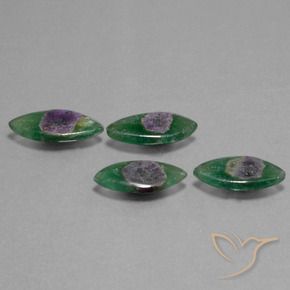 Gemas de Rubí en fucsita Multicolor natural de 11.44 ct, Marquesa, Translúcido