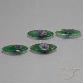 Gemas de Rubí en fucsita Multicolor natural de 10.77 ct, Marquesa, Translúcido
