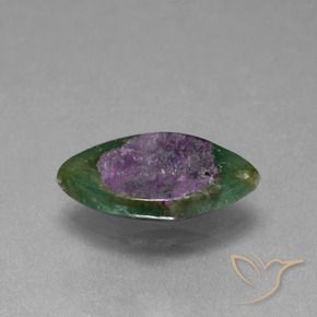 Rubí en fucsita Multicolor natural de 5.06 ct, Marquesa, Translúcido