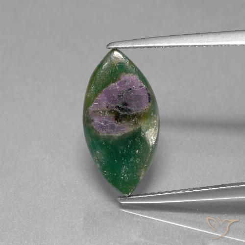 4.30ct Natural Multicolor Rubí en fucsita, Marquesa, Translúcido