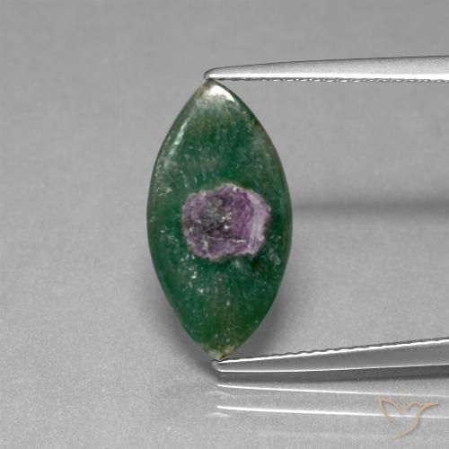 4.24ct Natural Multicolor Rubí en fucsita, Marquesa, Translúcido