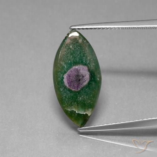 5.46ct Natural Multicolor Rubí en fucsita, Marquesa, Translúcido