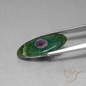 Rubí en fucsita Multicolor natural de 5.46 ct, Marquesa, Translúcido