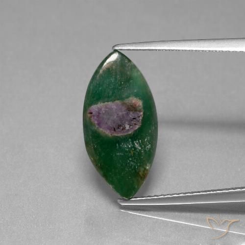 6.08ct Natural Multicolor Rubí en fucsita, Marquesa, Translúcido