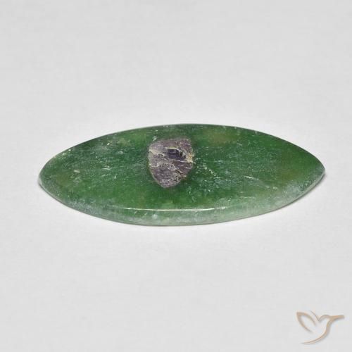 Rubí en fucsita Multicolor natural de 3.87 ct, Marquesa, Translúcido