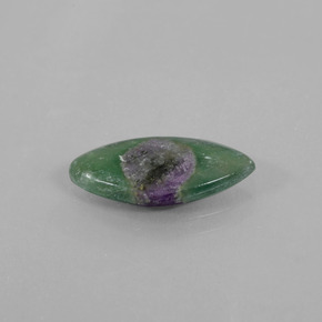 Rubí en fucsita bicolor natural de 2,68 ct, marquesa, translúcido