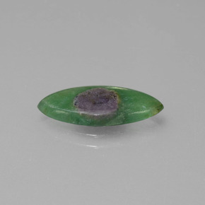 Rubí en fucsita bicolor natural de 2,38 ct, marquesa, translúcido