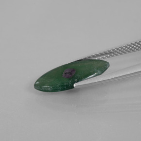 Rubí en fucsita multicolor natural de 1,98 ct, marquesa, translúcido
