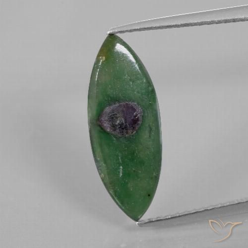3.00ct Natural Multicolor Rubí en fucsita, Marquesa, Translúcido