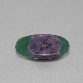 Rubí en fucsita Multicolor natural de 5.28 ct, Corte Óvalo, Translúcido