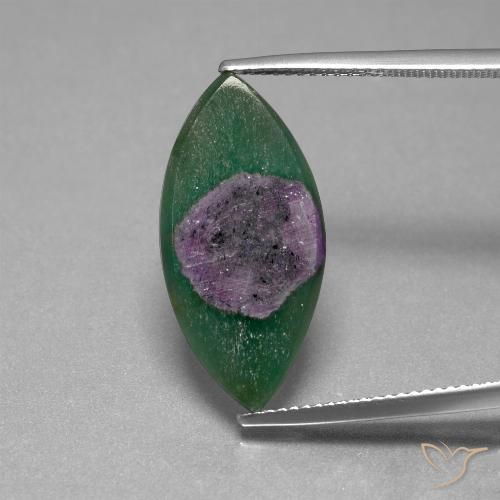 6.70ct Natural Multicolor Rubí en fucsita, Marquesa, Translúcido