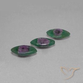 Gemas de Rubí en fucsita Multicolor natural de 6.44 ct, Marquesa, Translúcido