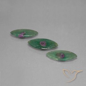 Gemas de Rubí en fucsita Multicolor natural de 5.48 ct, Marquesa, Transparente