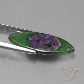 Rubí en fucsita Multicolor natural de 6.24 ct, Marquesa, Translúcido
