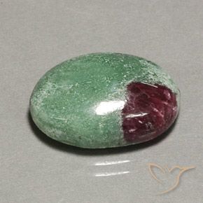 13.35ct Natural Multicolor Rubí-Zoisita, Ovalada, Opaco