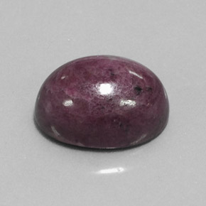 Rubí zoisita multicolor natural de 15,10 ct, corte óvalo, opaco