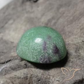Rubí-Zoisita Multicolor natural de 4.63 ct, Redondo, Opaco