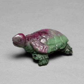 Rubí-Zoisita Multicolor natural de 46.70 ct, Forma elegante, Opaco