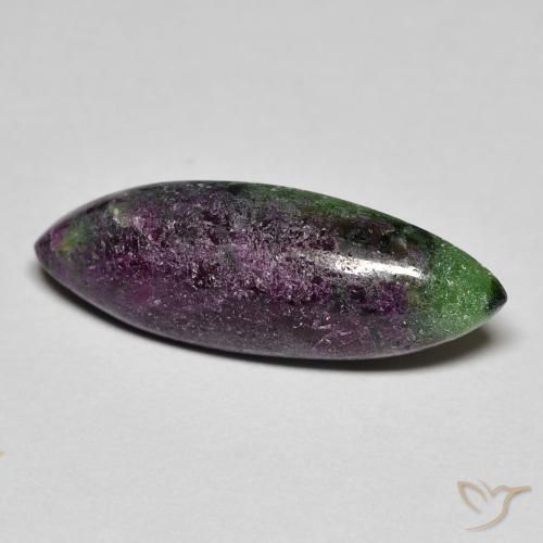 7.21ct Natural Multicolor Rubí-Zoisita, Marquesa, Opaco