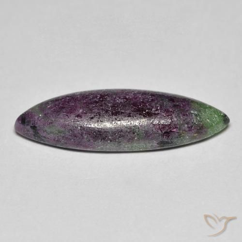 Rubí-Zoisita Multicolor natural de 7.21 ct, Marquesa, Opaco