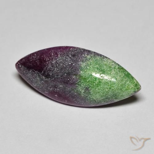 8.60ct Natural Multicolor Rubí-Zoisita, Marquesa, Opaco