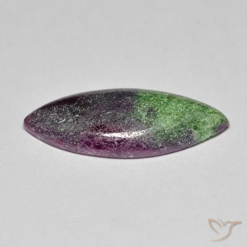 Rubí-Zoisita Multicolor natural de 8.60 ct, Marquesa, Opaco