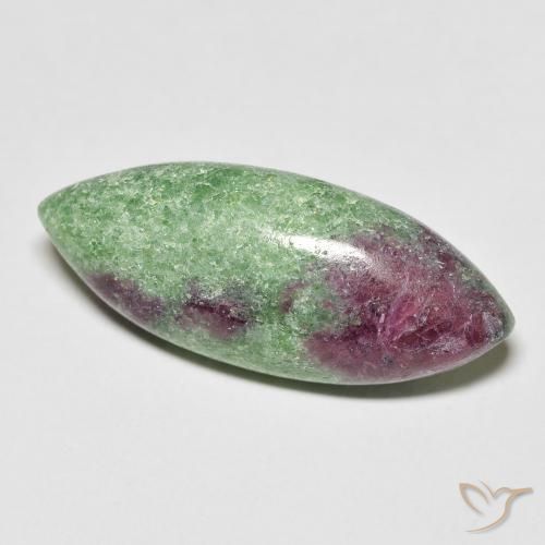 Rubí-Zoisita Multicolor natural de 11.91 ct, Marquesa, Opaco