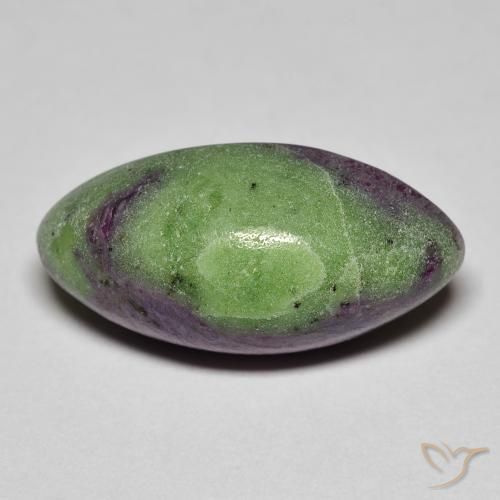 12.84ct Natural Multicolor Rubí-Zoisita, Marquesa, Opaco