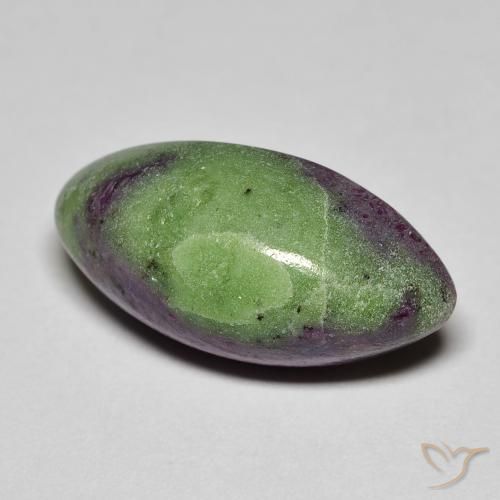 Rubí-Zoisita Multicolor natural de 12.84 ct, Marquesa, Opaco