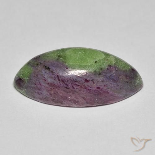Rubí-Zoisita Multicolor natural de 12.84 ct, Marquesa, Opaco