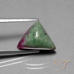 7.37ct Natural Multicolor Rubí-Zoisita, Trillón, Opaco