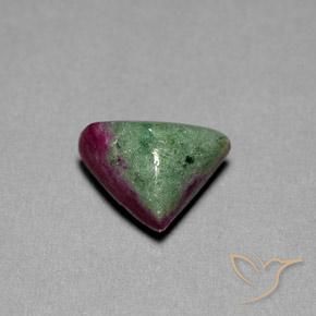 Rubí-Zoisita Multicolor natural de 7.37 ct, Trillón, Opaco