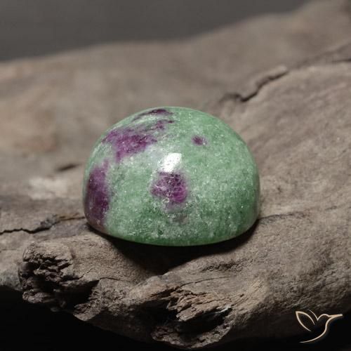 Rubí-Zoisita Multicolor natural de 26.08 ct, Redondo, Opaco