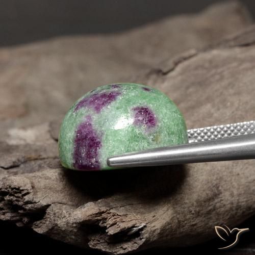 Rubí-Zoisita Multicolor natural de 26.08 ct, Redondo, Opaco