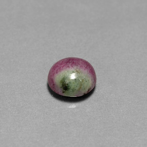 Rubí zoisita multicolor natural de 2,96 ct, corte óvalo, opaco