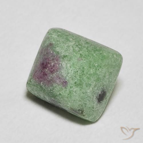Rubí-Zoisita Multicolor natural de 5.41 ct, Corte Baguette, Opaco