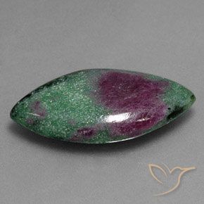 Rubí-Zoisita Multicolor natural de 10.57 ct, Marquesa, Opaco