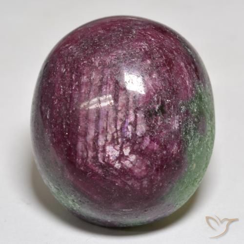 74.53ct Natural Multicolor Rubí-Zoisita, Ovalada, Opaco