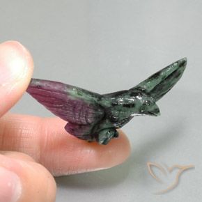 38.10ct Natural Multicolor Rubí-Zoisita, Elegante, Opaco
