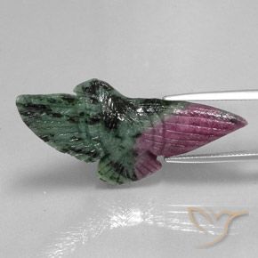 Rubí-Zoisita Multicolor natural de 38.10 ct, Elegante, Opaco