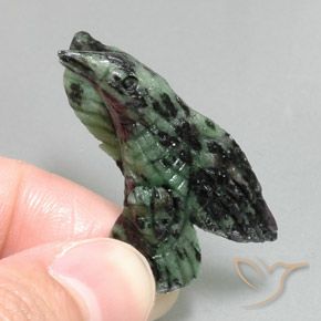 30.28ct Natural Multicolor Rubí-Zoisita, Elegante, Opaco