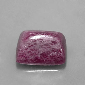 Rubí zoisita multicolor natural de 8,80 ct, baguette, opaco