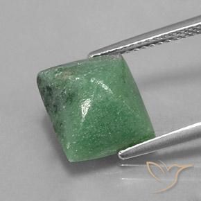 Rubí-Zoisita Multicolor natural de 5.96 ct, Corte Baguette, Opaco