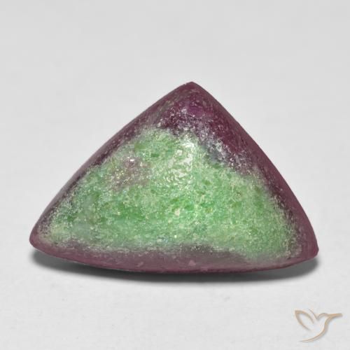 8.49ct Natural Multicolor Rubí-Zoisita, Trillón, Opaco