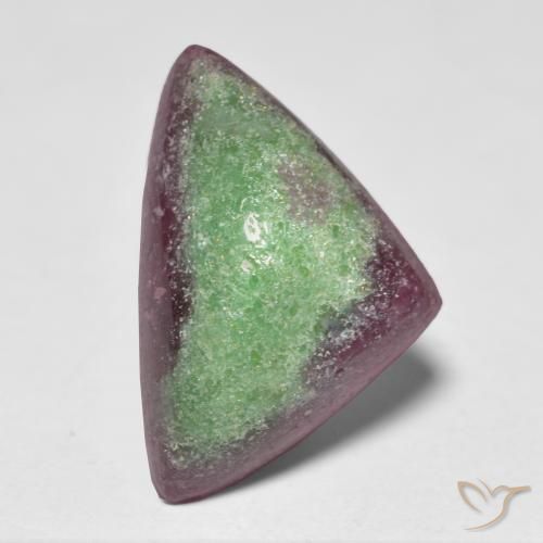 Rubí-Zoisita Multicolor natural de 8.49 ct, Trillón, Opaco
