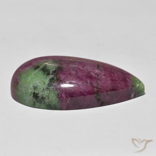 Rubí-Zoisita Multicolor natural de 93.98 ct, En forma de pera, Opaco