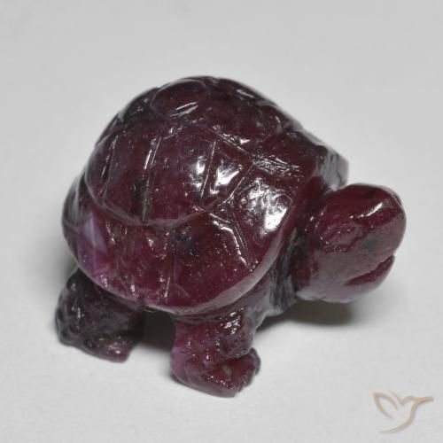 Rubí zoisita púrpura natural de 24,16 ct, forma elegante, opaco
